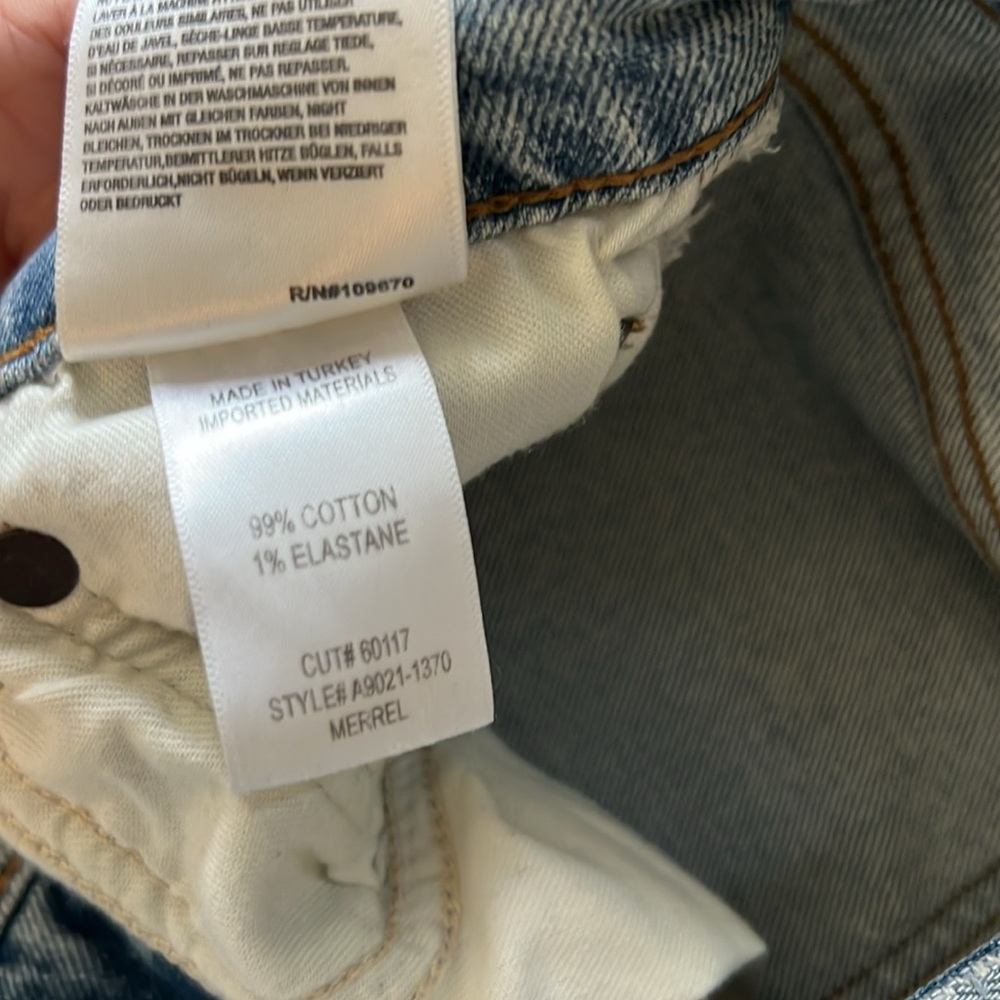Agolde Women's mid- rise straight Merrel Jeans in Light Blue - Size 25 EUC - Picture 4 of 6